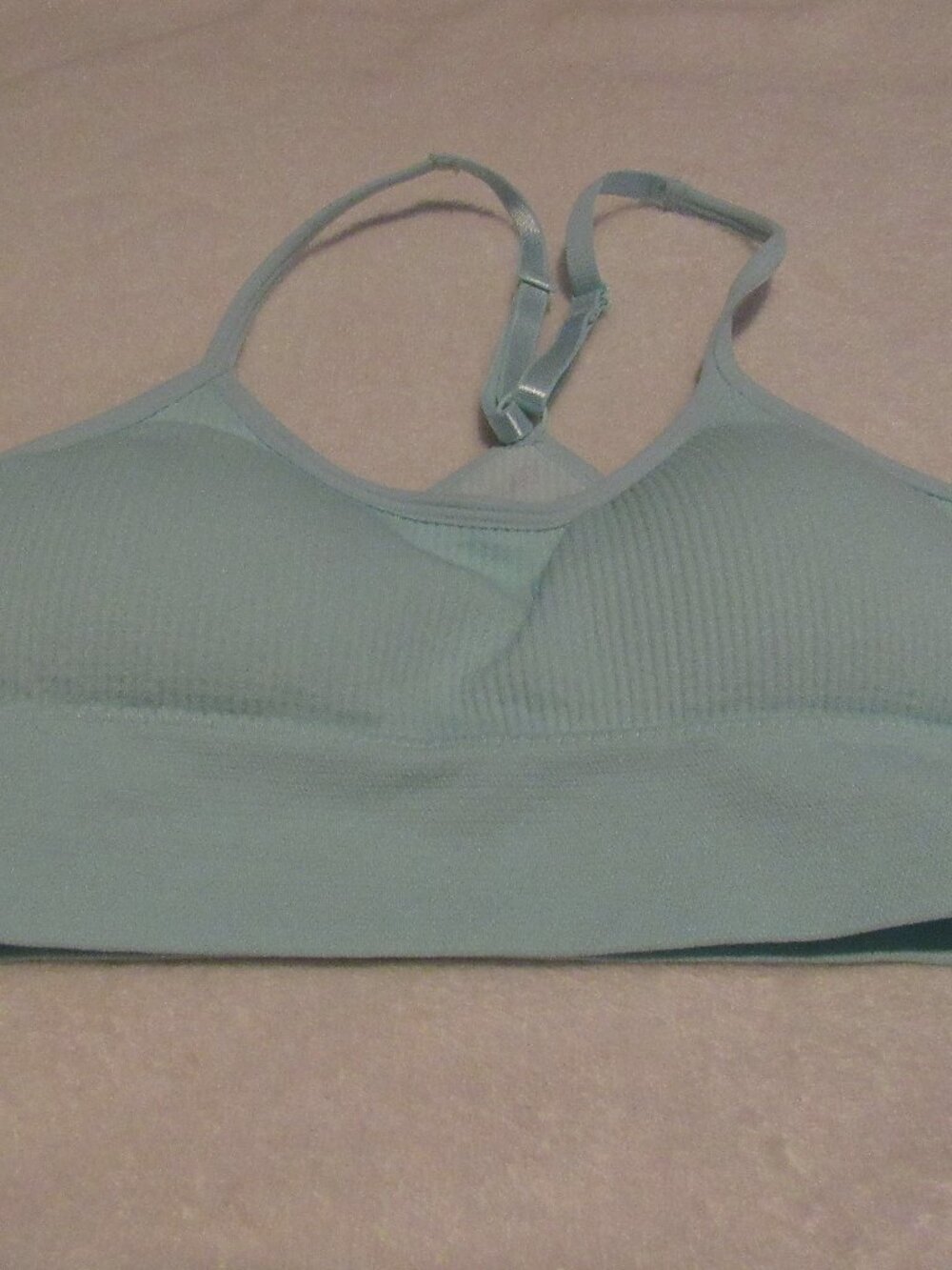 Just Be Light Teal Sport Bra  Size Medium USED